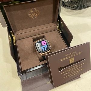 Nike +watch 44 aluminum with golden concept elite band